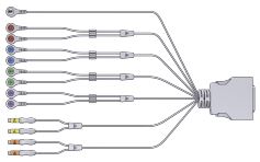 [00005282-01] EMG/EMS Cable 4+2 channels